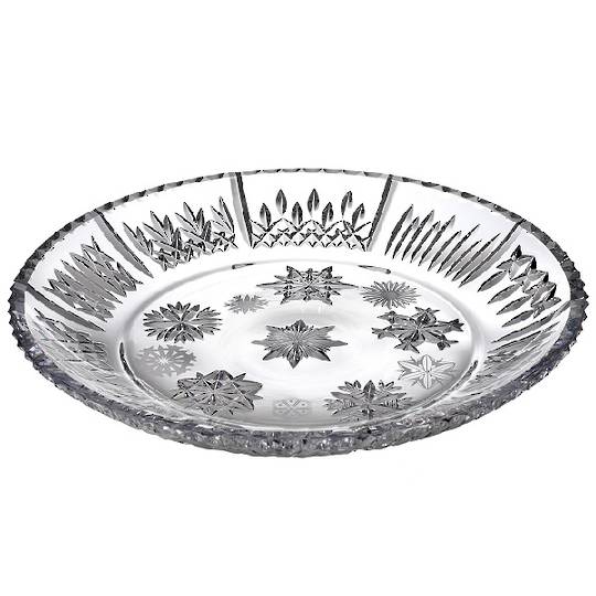 Waterford Snowflake Wishes Platter 34cm w/10 Different Snowflakes